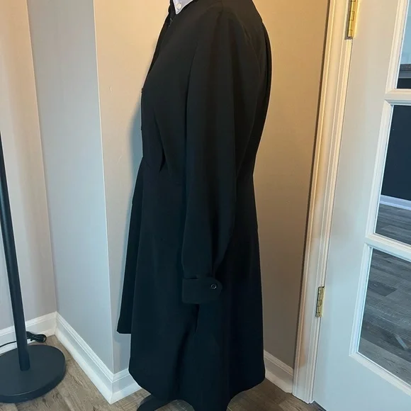 Coach dress with detachable chambray collar, black, size 14 EUC - Picture 5 of 12